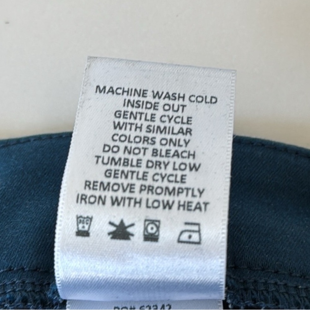 Level 99 Francis Straight Leg Trousers Teal PLUS - Picture 7 of 9